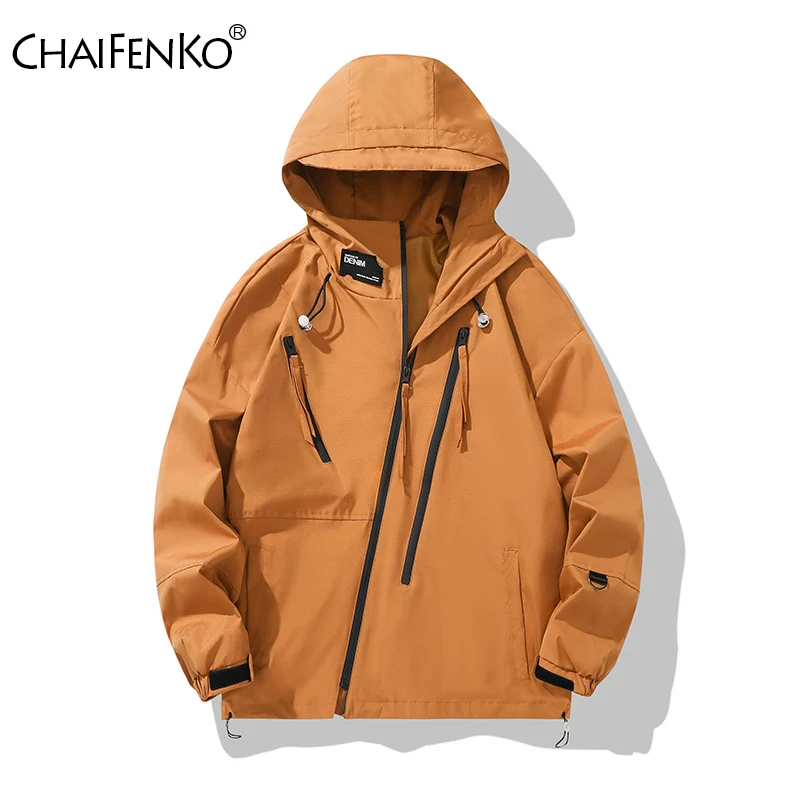 Versatile Fashion Outdoors Hiking Motion Man Coat New Hooded Charge Clothes Jacket Man Spring Autumn Windproof waterproof Coat