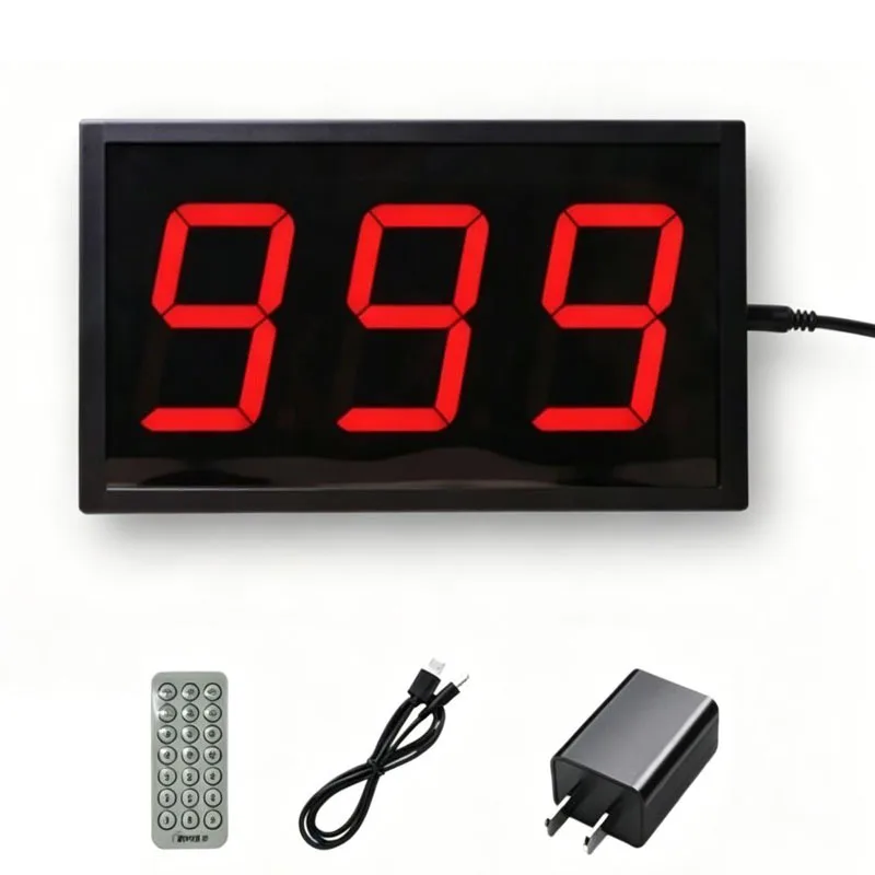 Electronic Countdown Timer with Remote Control Days Weeks Months Years Count up down Desk Clock Timer Red