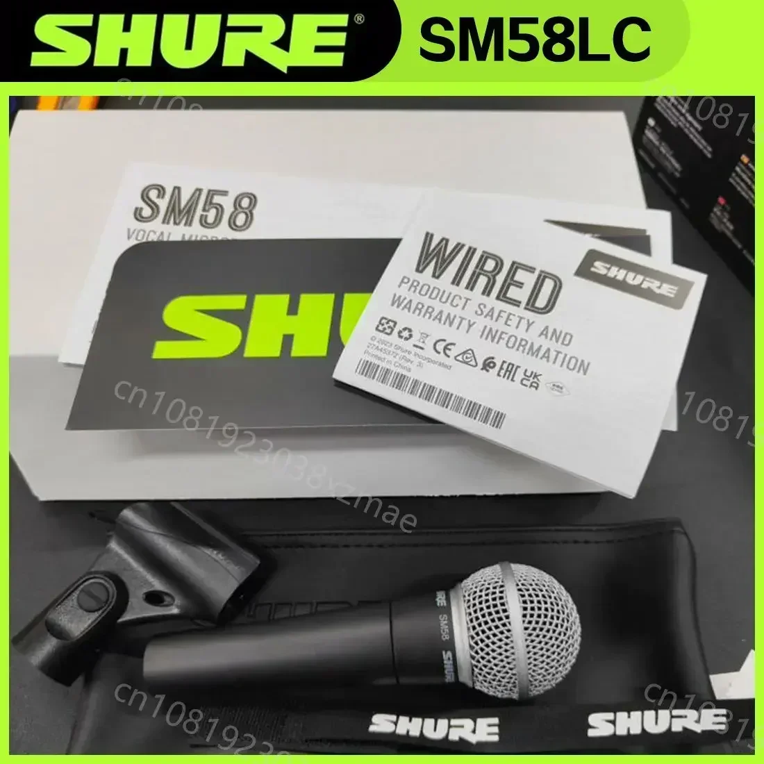 2PCS Shure SM58LC 스위치 포함 전설적인 유선 보컬 다이나믹 마이크 고품질 DJ 카디오이드 마이크 가라오케 쇼 라이브
