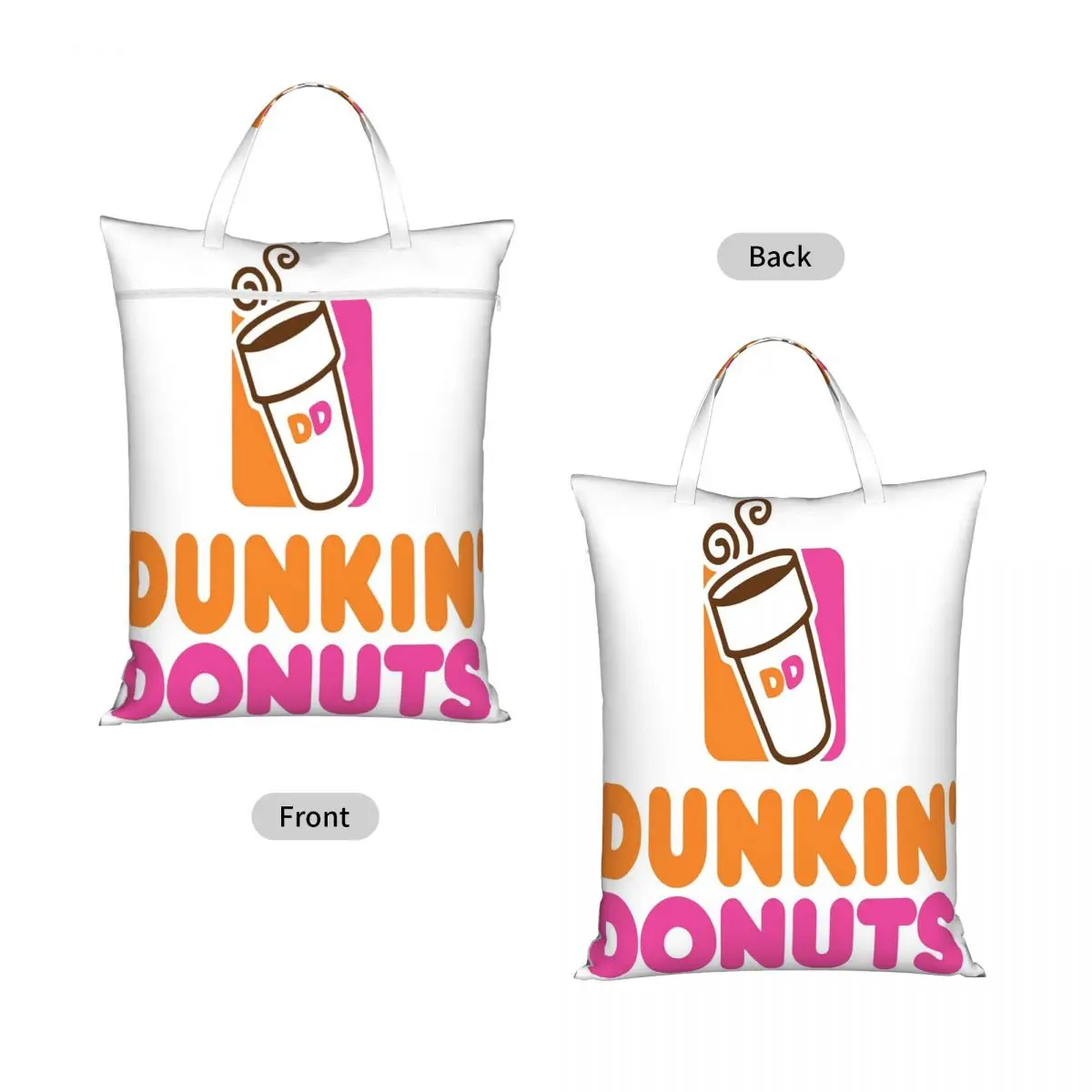Dunkin Donuts Laundry Collector Foldable Laundry Basket Large Storage Washing Basket Home Organizer view 2