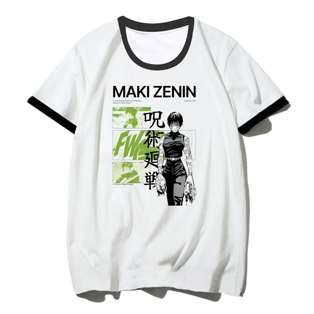 Maki Zenin tshirt women scene  baddie funny t shirt party japanese streetwear 80s dollette