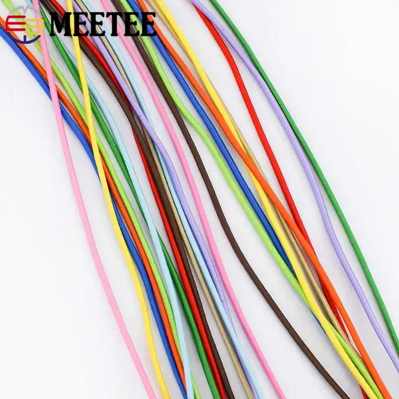 1Roll=45M 2mm Elastic Cord Stretch String for Bracelet Beading Hair Band Garment Rubber Rope DIY Craft Sewing Accessories