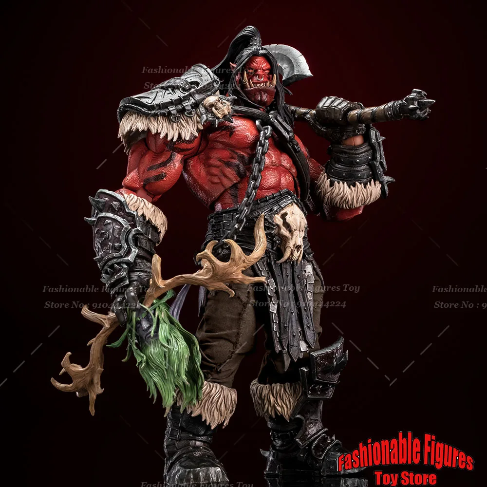 

Hero Toys 1/10 Scale ‌Grommash Strong Orc Battlefield Tribal Leader Full Set 21Cm Action Figure Model Best Fans Collectible