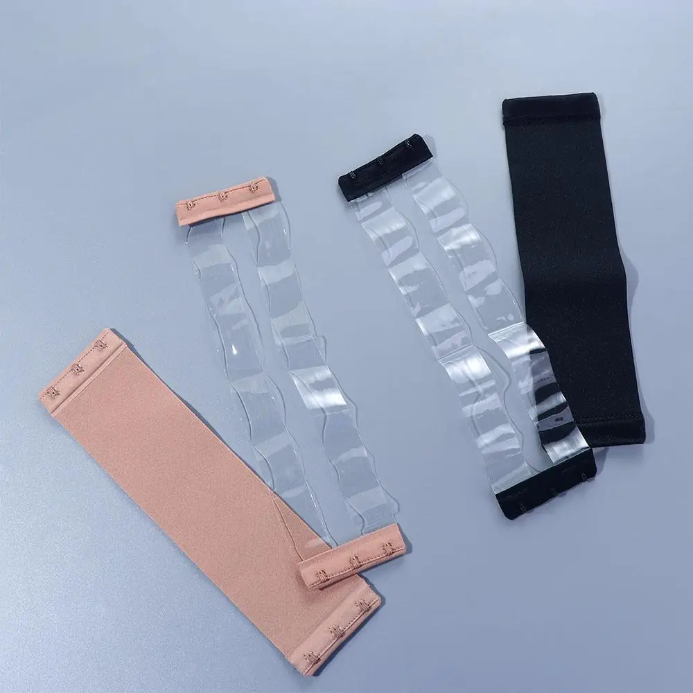 Adjustable Invisible Elastic Band Solid Color 3 Hooks Extension Buckle Transparent Bra Extender Bra Buckle Bra Accessories