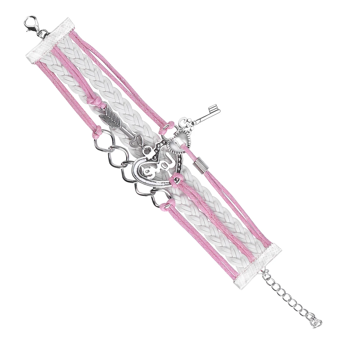 

Bracelet Handmade Braided Multi Layer Woven Rope Wrap Bangle For Unisex Gift Valentine Birthday Anniversary Party