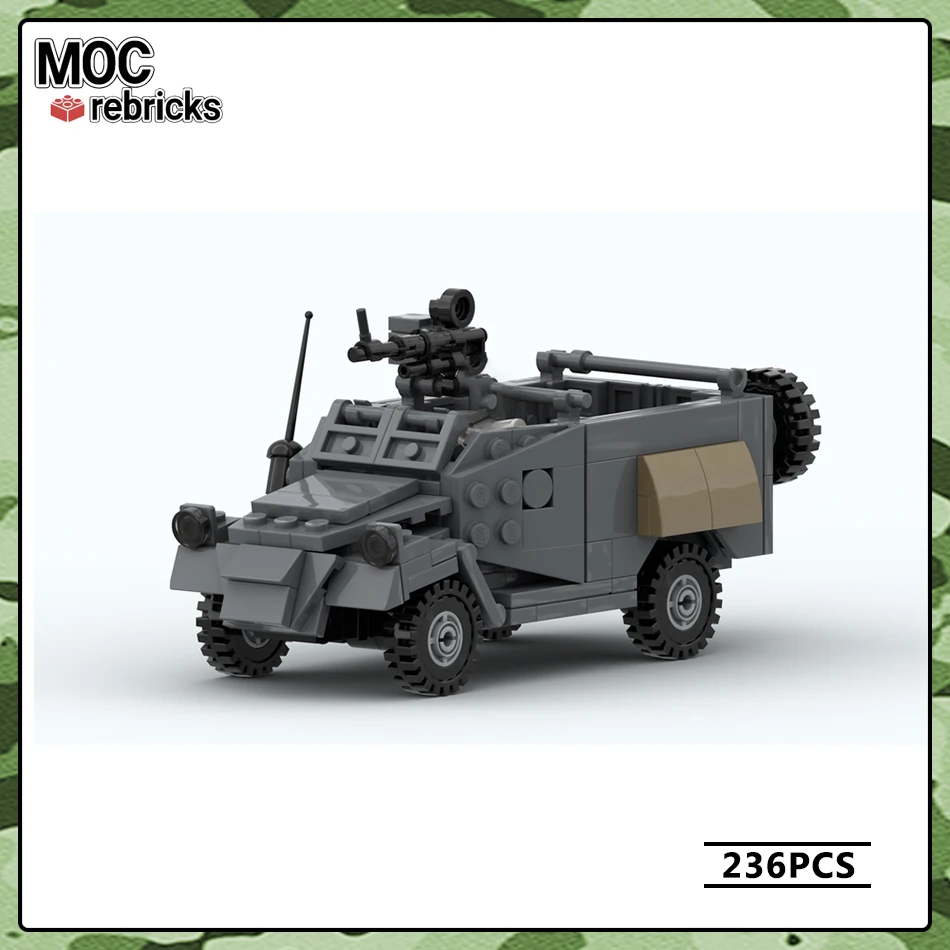 Military Vehicles Series BTR-40 Car MOC Building Block DIY Model Collection Experts Puzzle Education Brick Toys Birthday Gifts