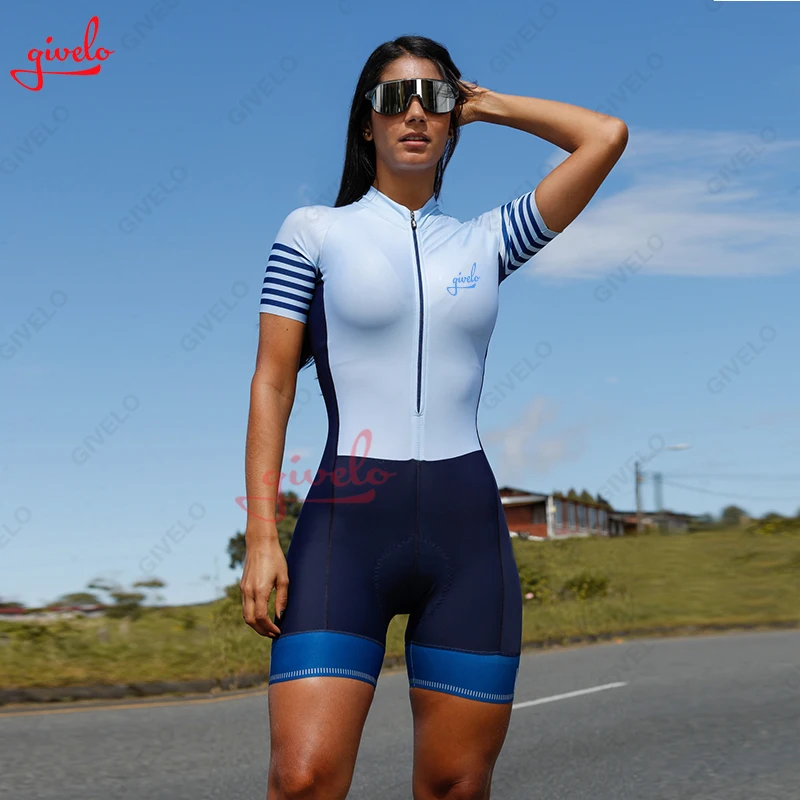 GIVELO New kafitt Couple clothes cycling Triathlon suit Cycling Skinsuit Maillot Ropa Ciclismo Bicycle Jersey cycling Jumpsuit