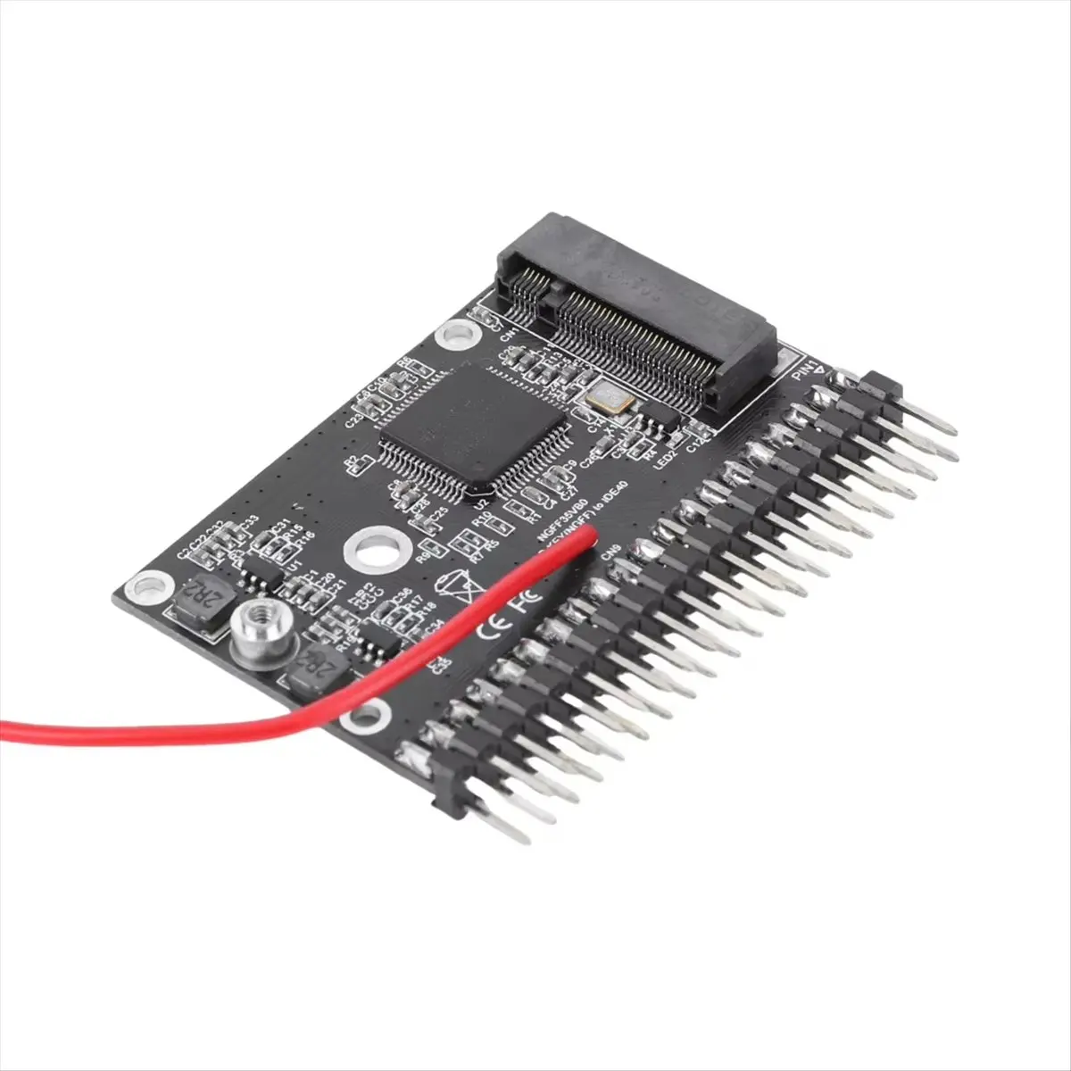 2026 جديد + M.2 NGFF إلى 3.5 بوصة IDE 44pin بطاقة محول NGFF SSD إلى 3.5 IDE محول 150 ميجابايت/ثانية M.2 IDE محول للكمبيوتر