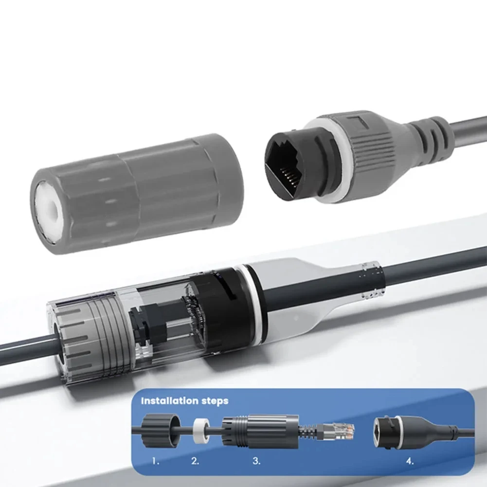 

Водонепроницаемый Ethernet-адаптер A23G IP68, удлинительный кабель-приемник для Starlink Gen 3, 1200 Мбит/с, 0,5 метра