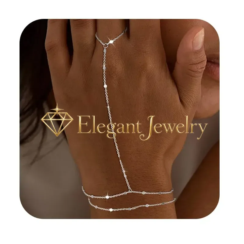 Adjustable Retro Fashion Ring Bracelet Set for Women Daily Commuting Versatile Jewelry Gift Wholesale European American Style