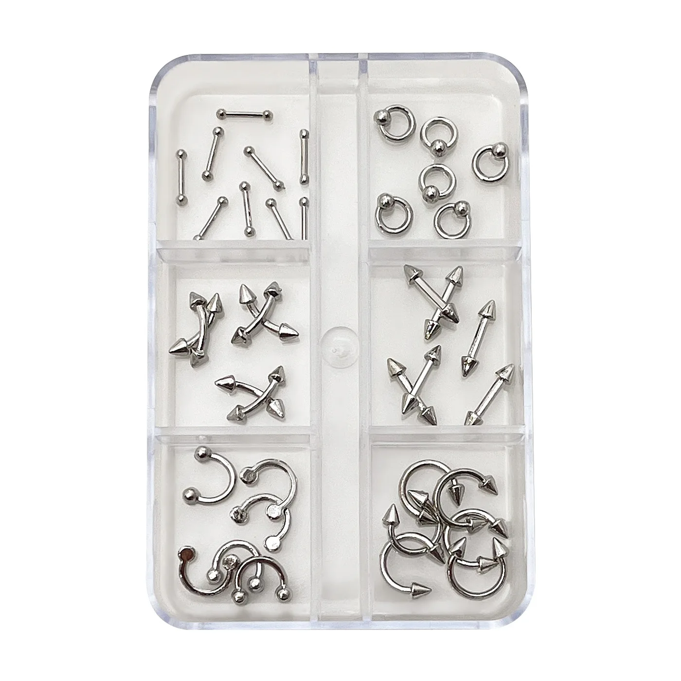 40 STKS Punk Stijl Nagel Accessoires Piercing Legering Studs Metalen Curve Pijl Klinknagel Onderdelen Bedels Voor Nagels Kunst Decoratie Benodigdheden