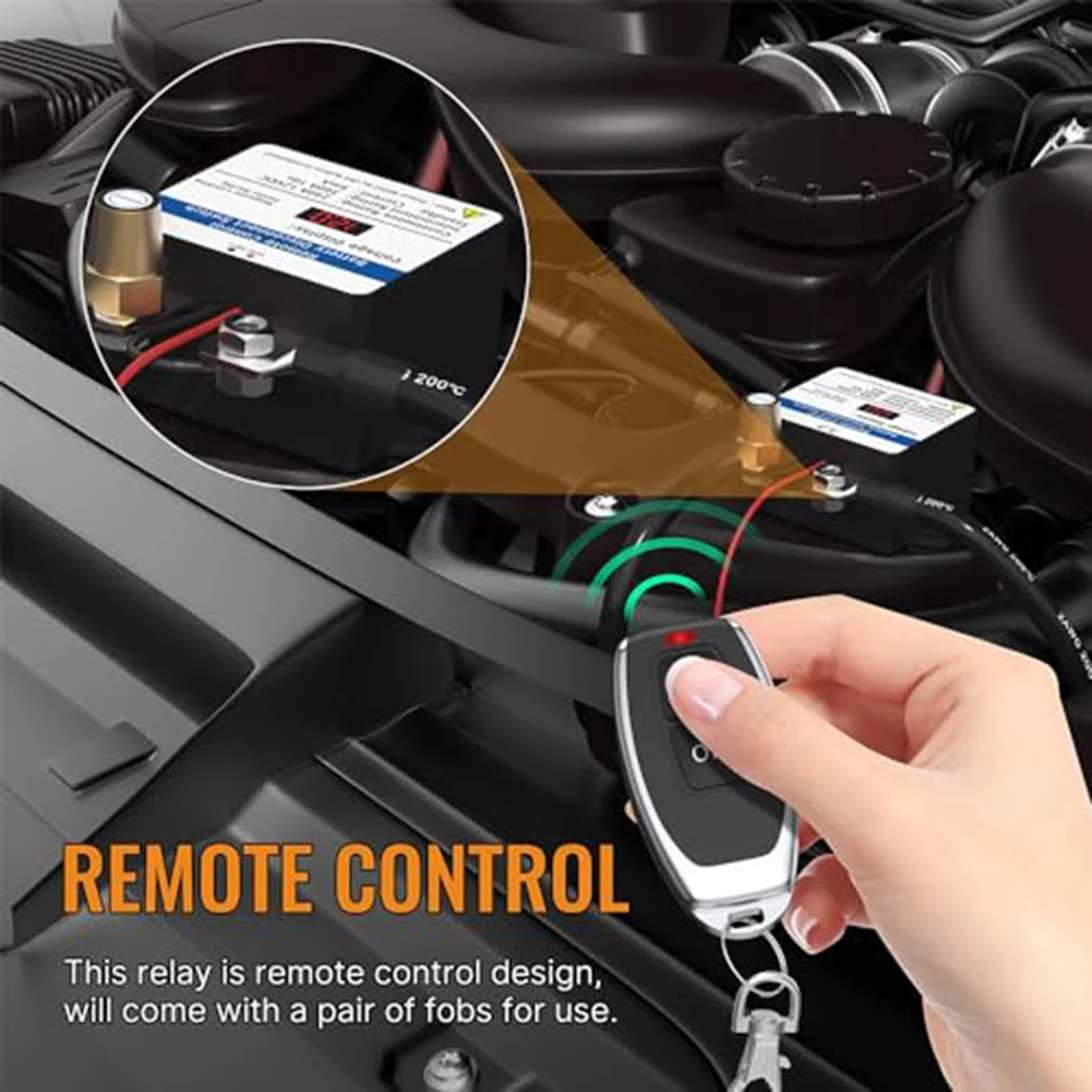 Package Content DC A Battery Isolator Switch Wireless Remote Control Keys Anti Theft Disconnect Switch Cars Cars