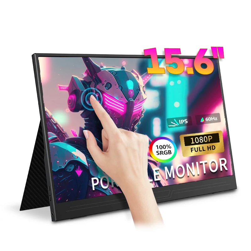 Портативный монитор с дисплеем 1080P 2K 144 Гц 1080P FHD IPS USB-C HDMI 15,6-дюймовый игровой экран для Switch Ps4, ноутбука, смартфона Портативный монитор с дисплеем 1080P 2K 144 Гц 1080P FHD IPS USB-C HDMI 15,6-дюймовый игровой экран для Switch Ps4, ноутбука, смартфона