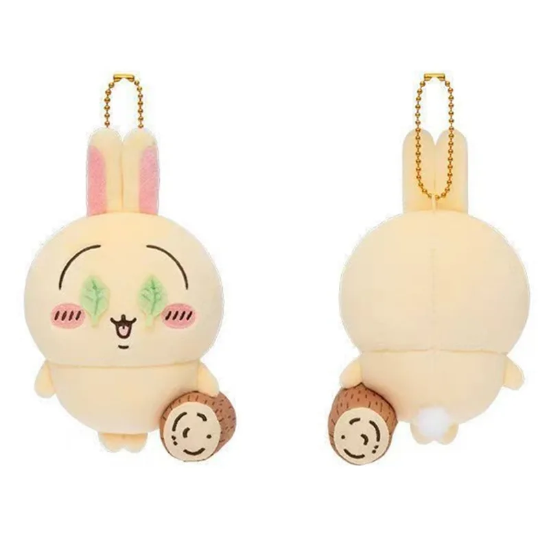 Chiikawa Watermelon Picking Leaf Cover Eyes Series Plush Pendant Hachiware Usagi Cartoon Doll Backpack Decor Gift For Young view 3