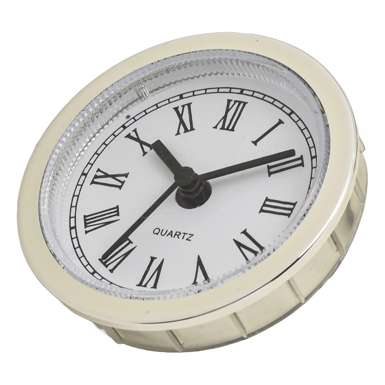 50MM Clock Insert Clock Movement Replacement Transparent Lens White Dial High-Quality Movement Precise Timekeeping