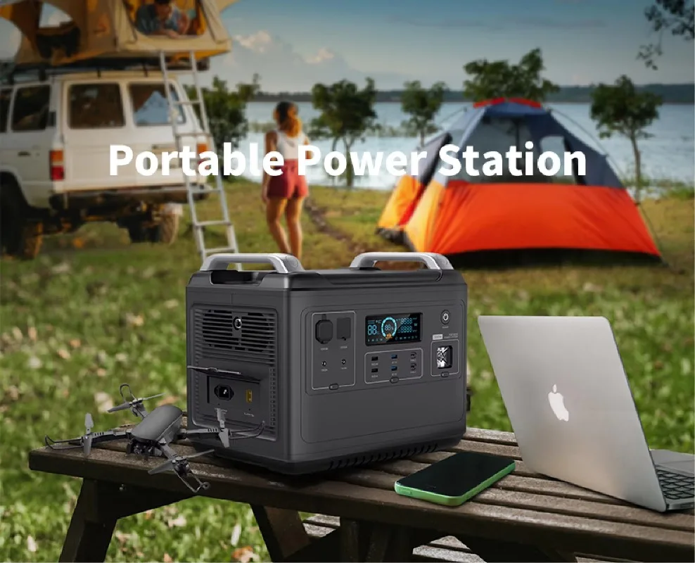 Portable 2000W Solar Generator Power Station PWM Union 100W External Battery - Car Jump Starter Solar Panel Flashlight