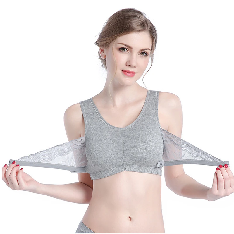 Pure Cotton Comfortable Traceless Women\'s Sports Vest Bra Yoga Running Breastfeeding No steel Ring Gathering Sports Women\'s Bra