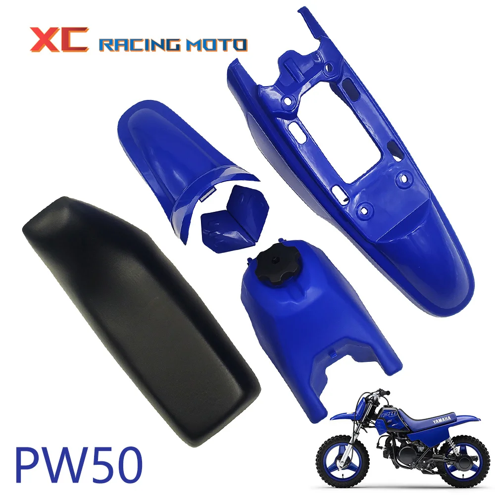 Motorcycle Dirt Bike Kids Bike Complete Fairing Plastic Kit Fender Body Seat Gas Tank Set Assembly For Yamaha PW50 PW 50 PY50