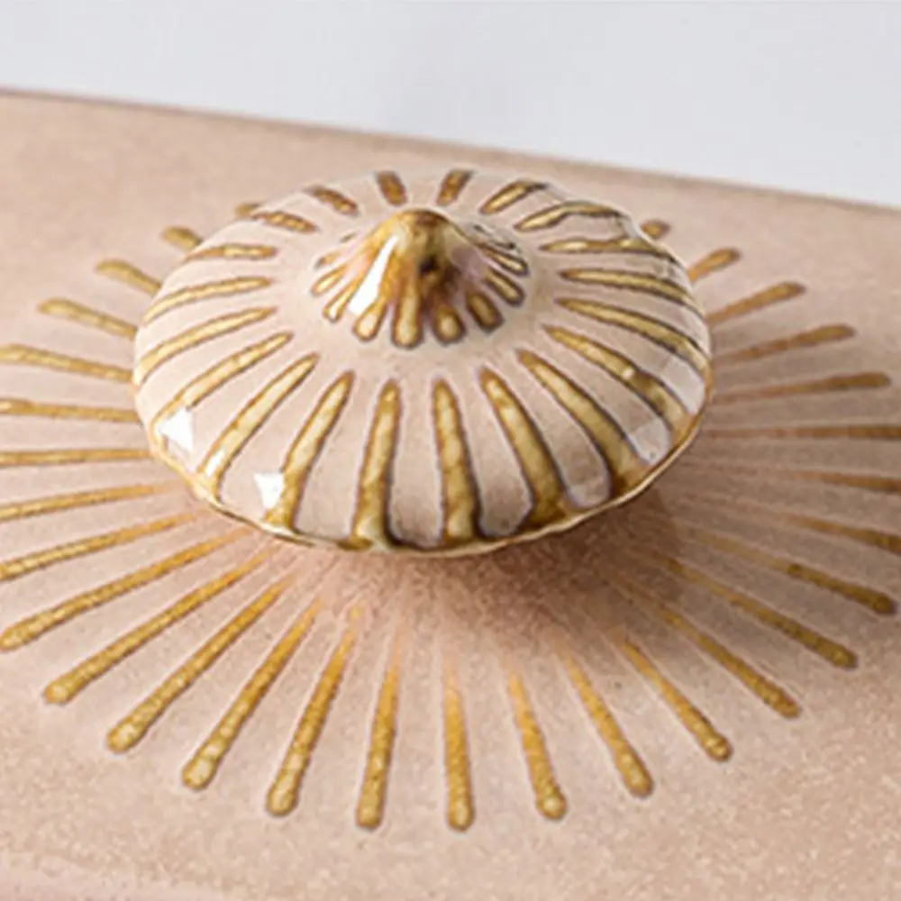 

European Kitchen Utensils Ceramic Butter Dish Exquisite Rectangular Butter Tray with Cover Household Dim Sum Dish Bar