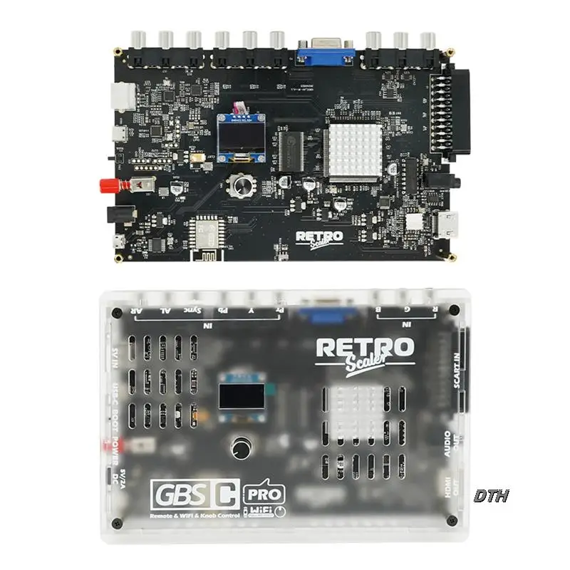 

-Compatible Converter GBSC PRO For Retro Game Consoles Scart RGBS Ypbpr VGA AV SV To Video Auido Audio Converter