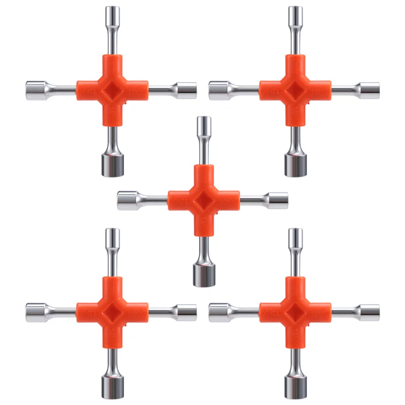 A64Z Multi-Function Spanner Multi-Head Outer Hexagon Tool Bike Repair Tools Portable Three Hexagonal Internal Wrench