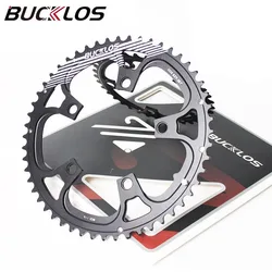 BUCKLOS 110 BCD Road Bike Chainring 34 36 39 50 52 53T Double Speed Chainwheel Plate 8/9/10/11 Speed Bicycle Crown Cycling Parts