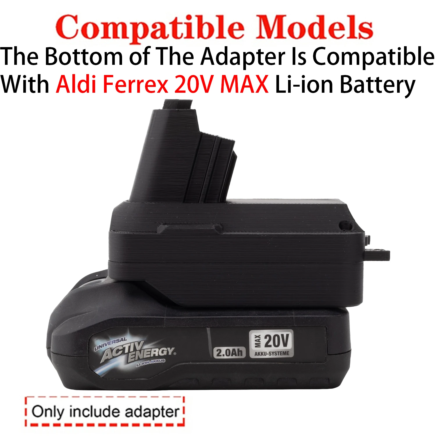 Battery Adapter Converter For Dyson V7 V8 Vacuum Cleaner Tool To Aldi Ferrex 20V Li-ion Battery Adapter Power Tool Accessory