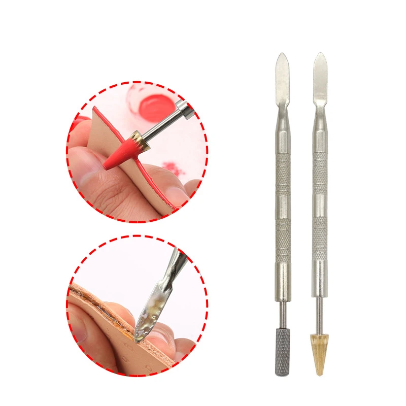 Applicator Stick Speedy Paint Roller Tool LeatherCraft Tools 25mm DIY Leather Dual Double Head Edge Oil Gluing Dye Painting Pen