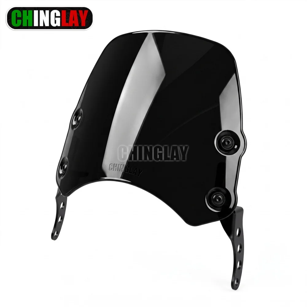 Motorcycle Windscreen Windshield Wind Shield Screen Protector Deflector For Kawasaki Eliminator 450 Eliminator 500 2023-2027