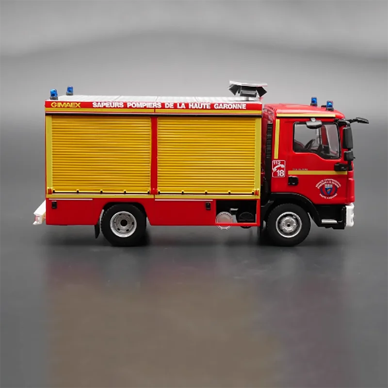 Modelo de Vehine de aleación de motor de fuego MAN TGL a escala 1:43 fundido a presión, colección de simulación terminada, Decoración, regalo, exhibición de Juguetes