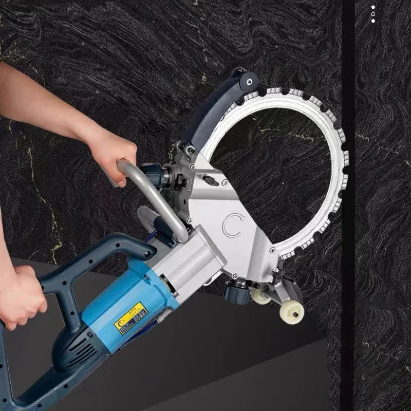 

220V Portable Handheld Brushless Concrete Cutter Wall Saw Ring Blade Concrete Cutting Machine