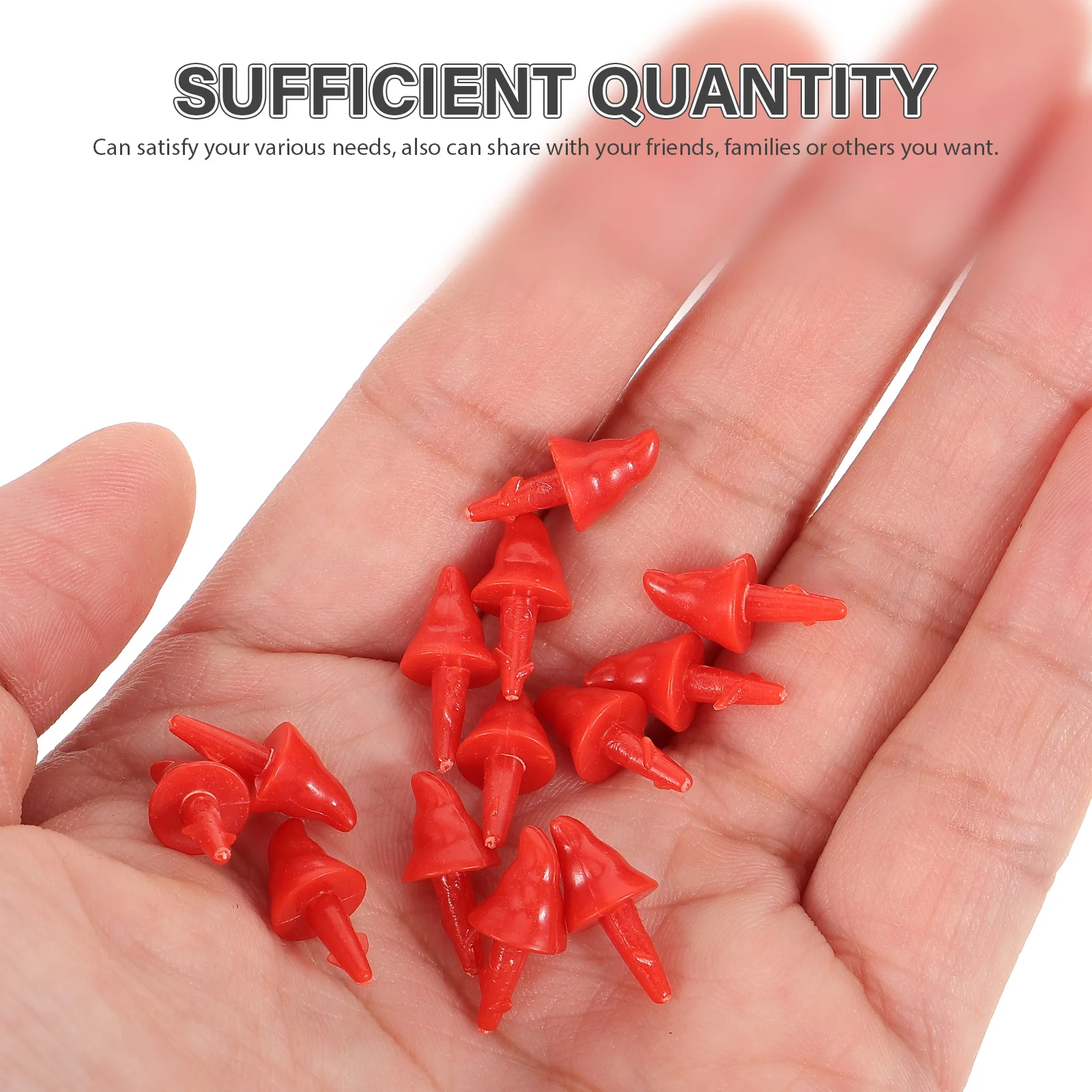 

200Pcs Christmas Snowman Noses Craft Decoration Accessories Holiday Making Supplies