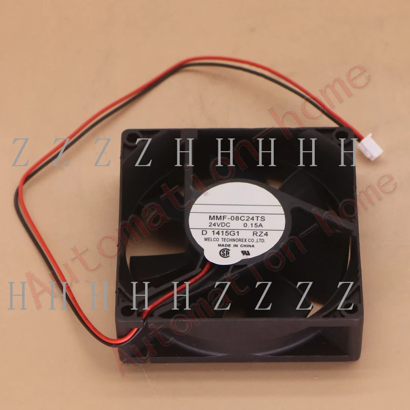 

Z 1 pcs New For Mitsubishi MMF-08C24TS DC24V 0.15A 2 wire coolling fan#QW