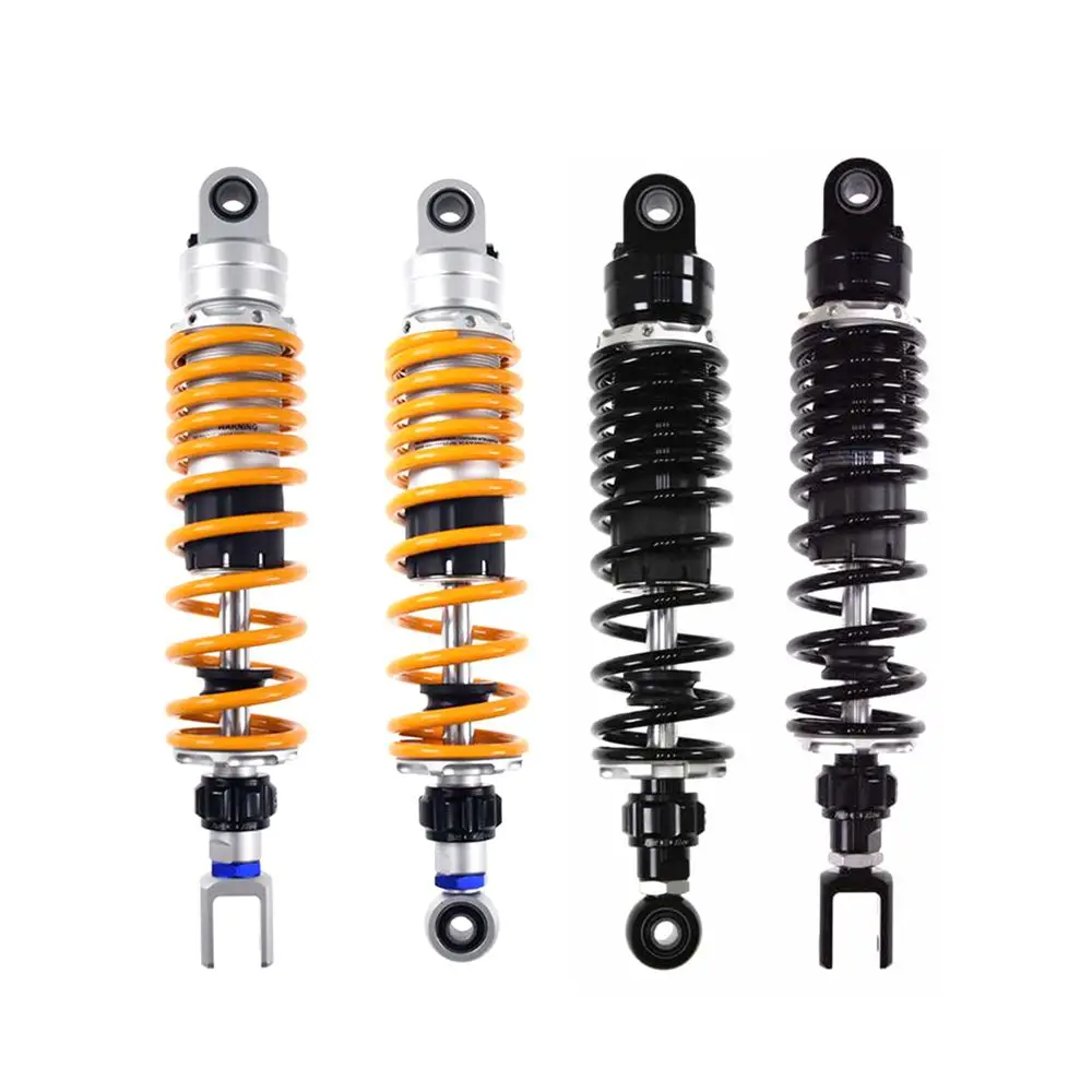 1Pcs Universal 320mm black/yellow Motorcycle Rear Damping Adjust Shock Absorber For Honda Yamaha Kawasaki Suzuki Rear Suspension