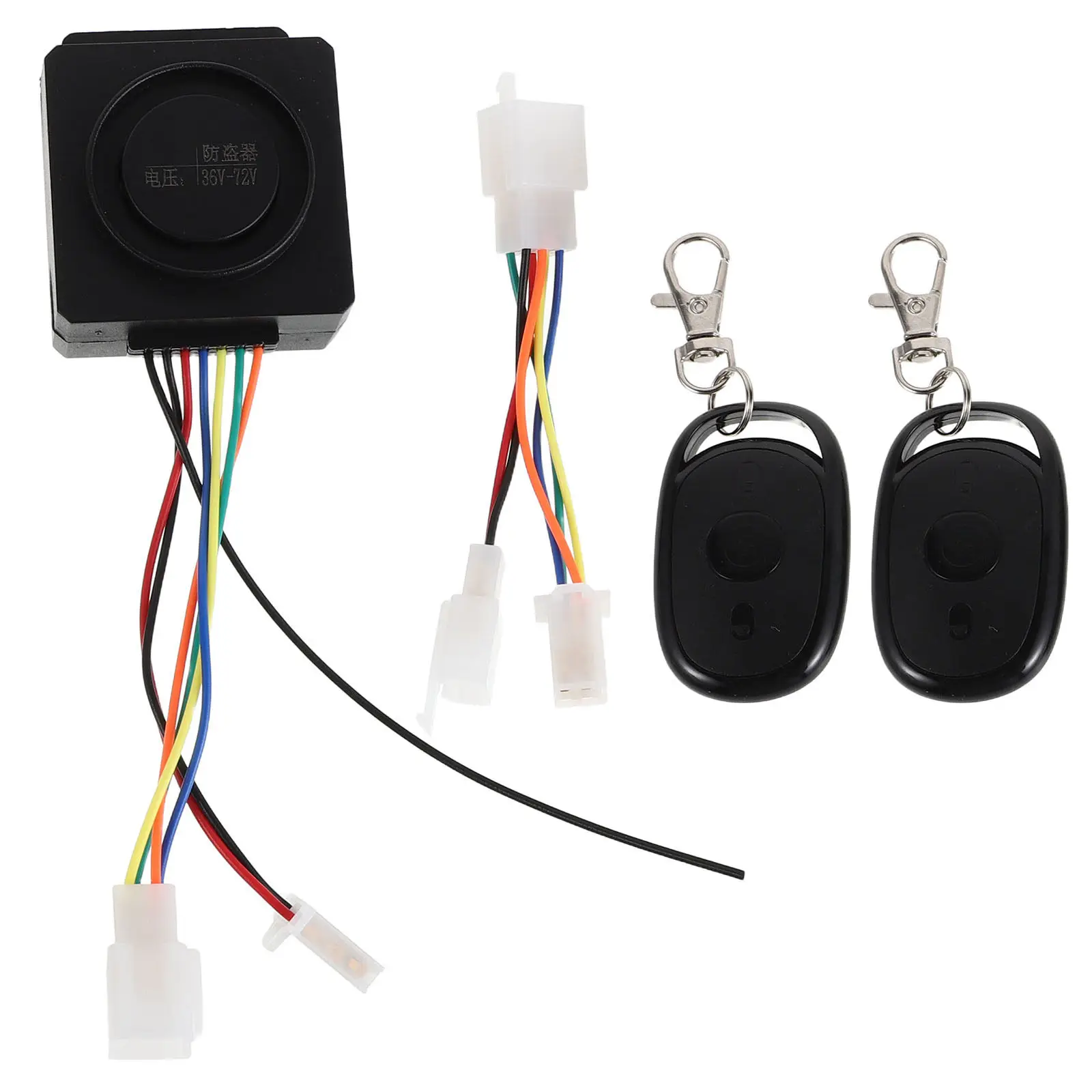 1Set Motorcycle Anti-Theft Alarm Electric Scooter Security High Sensitivity Remote Relay Switch Lock System for Off-Road and