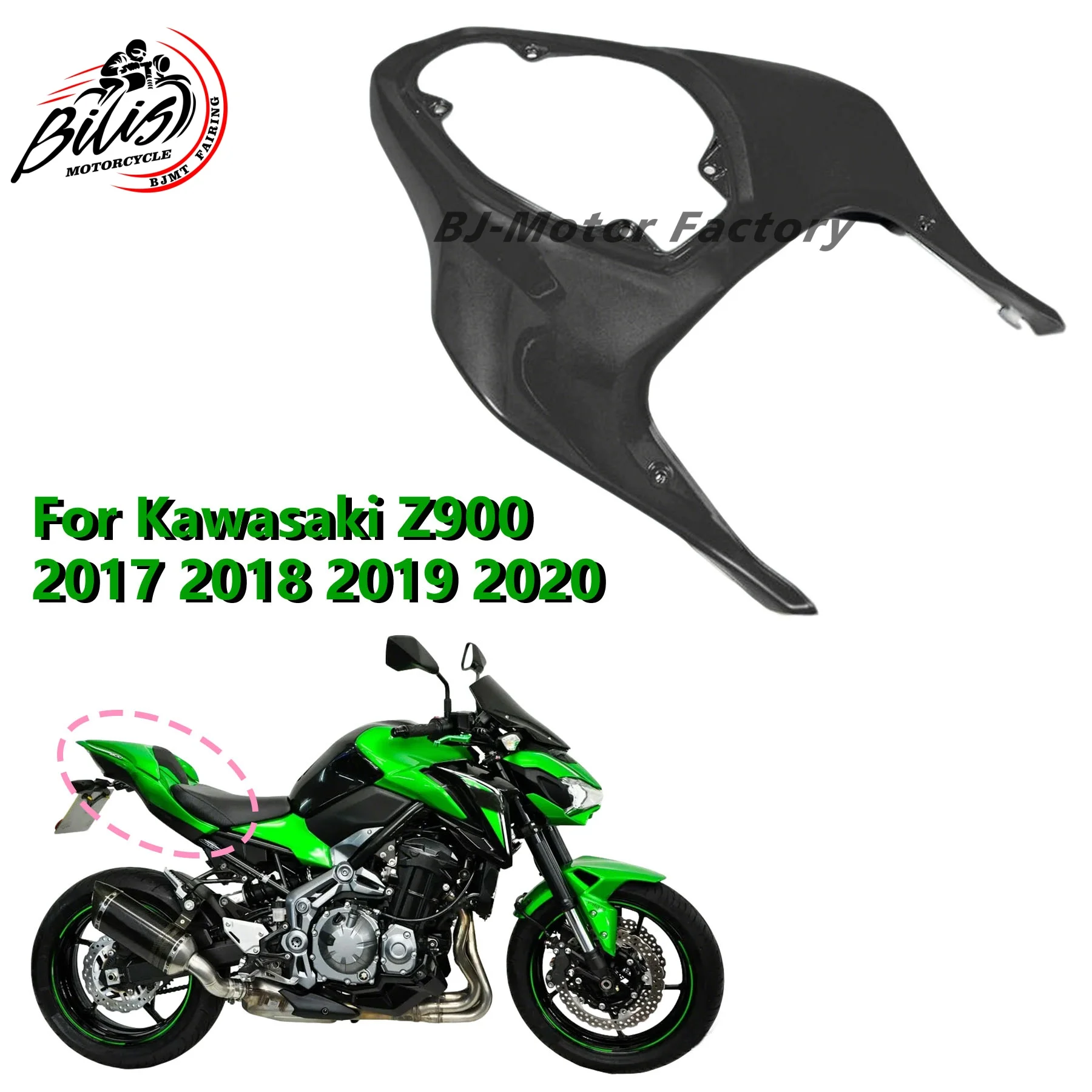 

Unpainted Upper Rear Seat Fairing Kits Cover For Kawasaki Z900 Z 900 ABS 2017-2023 2024 Motorcycle Accessories Duck Tail Panel