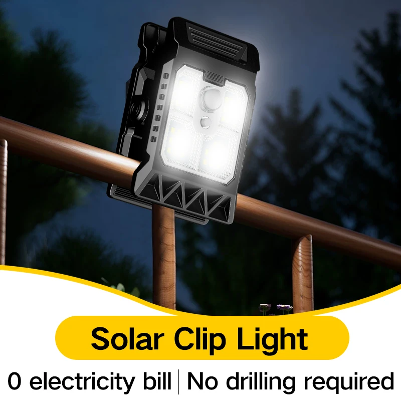 New Upgraded Intelligent Sensing Solar Clip Lamp Outdoor Courtyard Lamp Garden Lighting Solar Wall Lamp