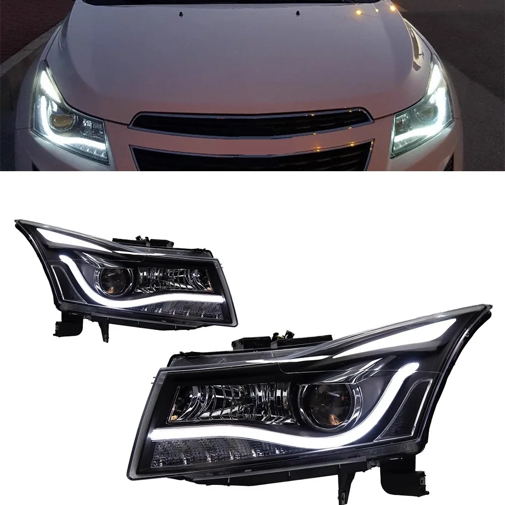 

Светодиодная фара для Chevrolet Cruze 09-14, модифицированная ксеноновая передняя фара, указатель поворота, автомобильные дневные ходовые огни