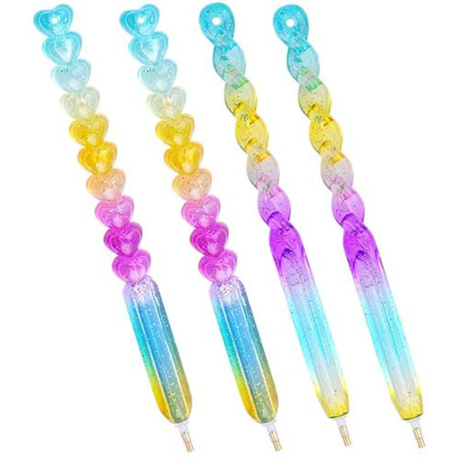

4pcs Diamond Painting Drill Pen, Point Drill Pen Cute Diamond Painting Tools for Nail Art DIY Decoration - 2 Styles