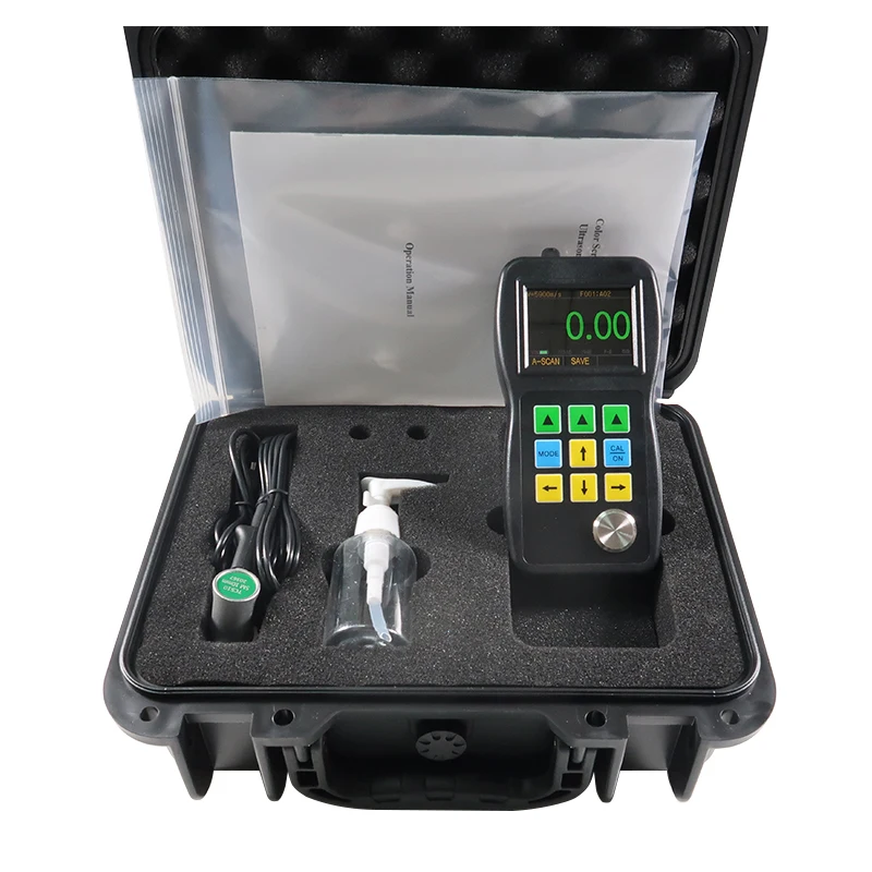 

Ultrasonic thickness gauge TM282DL with A&B Scan/Through coating/Software with optional probe PT-08