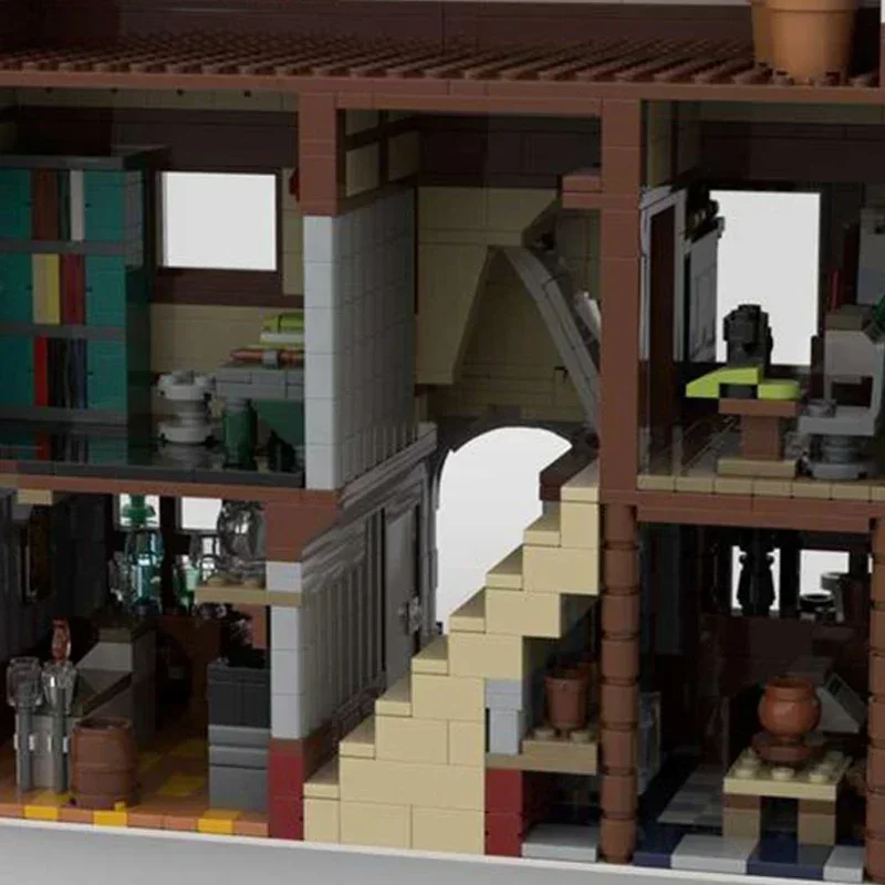 Klocki konstrukcyjne Moc Modular Street View Winter Village Klocki techniczne DIY Zestaw do składania Zabawki konstrukcyjne dla dzieci Prezenty świąteczne