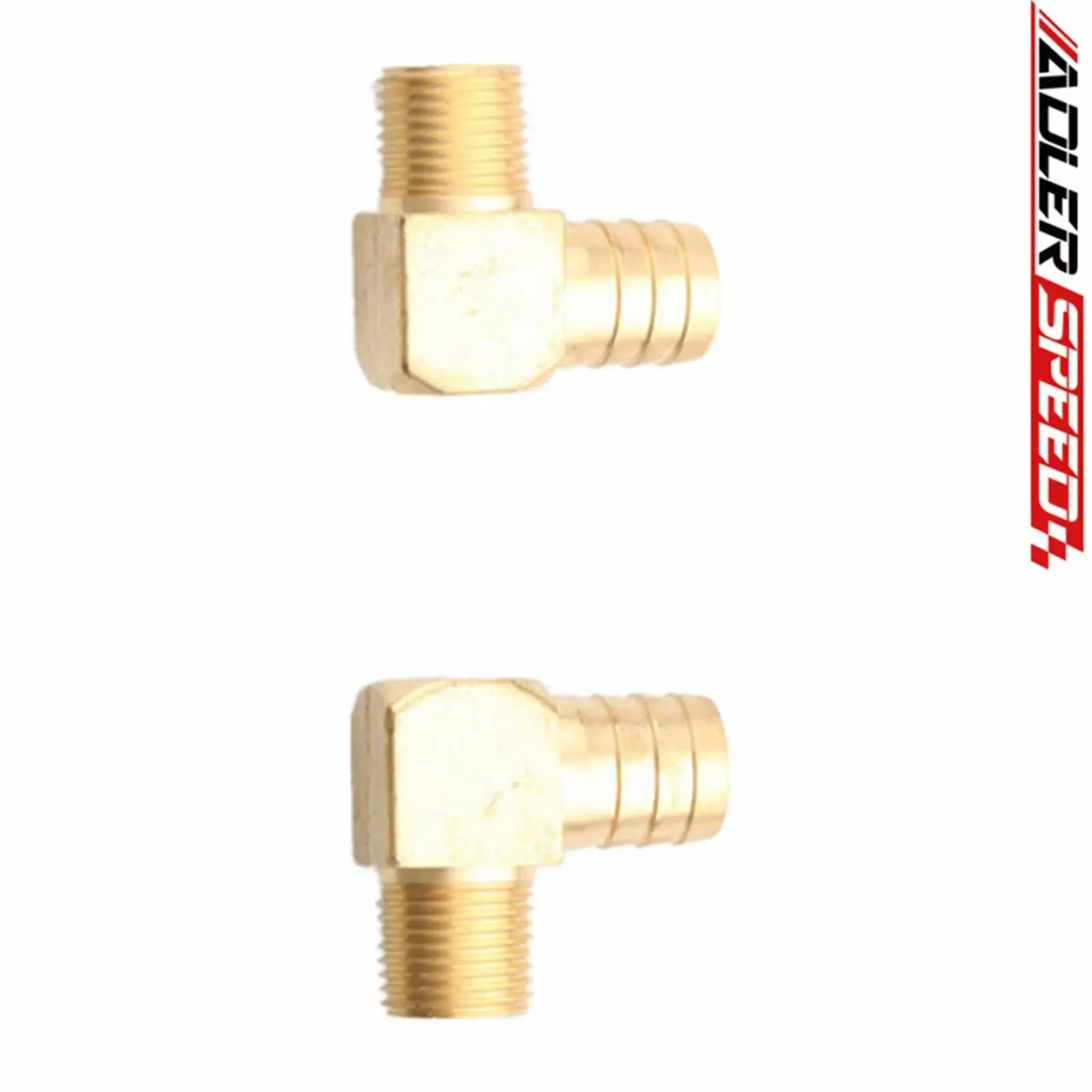 

A+ 2PCS 3/4" Male 90 Elbow Brass Hose Barbs Barb To 1/2" NPT Pipe Male Thread