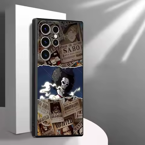 Phone Case for Samsung Galaxy S24 S21 S21+ S25 Ultra S20 FE S23 FE S22 Plus S24Ultra Soft Cover One Piece Poster BROOK