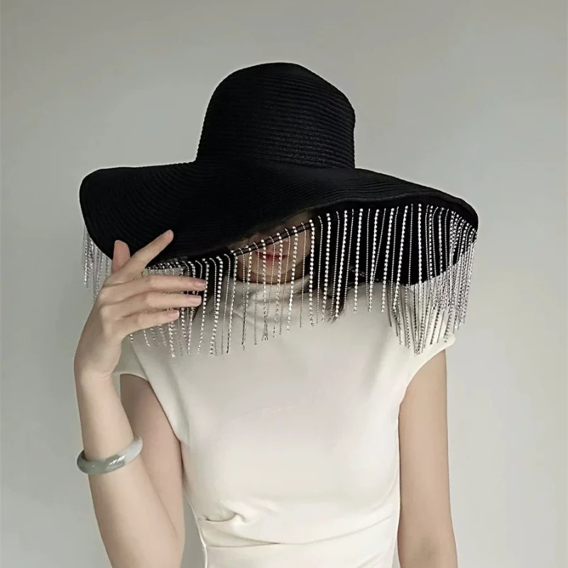 Rhinestone Tassel Oversized Br - Women Fashion Photoshoot recension och pris