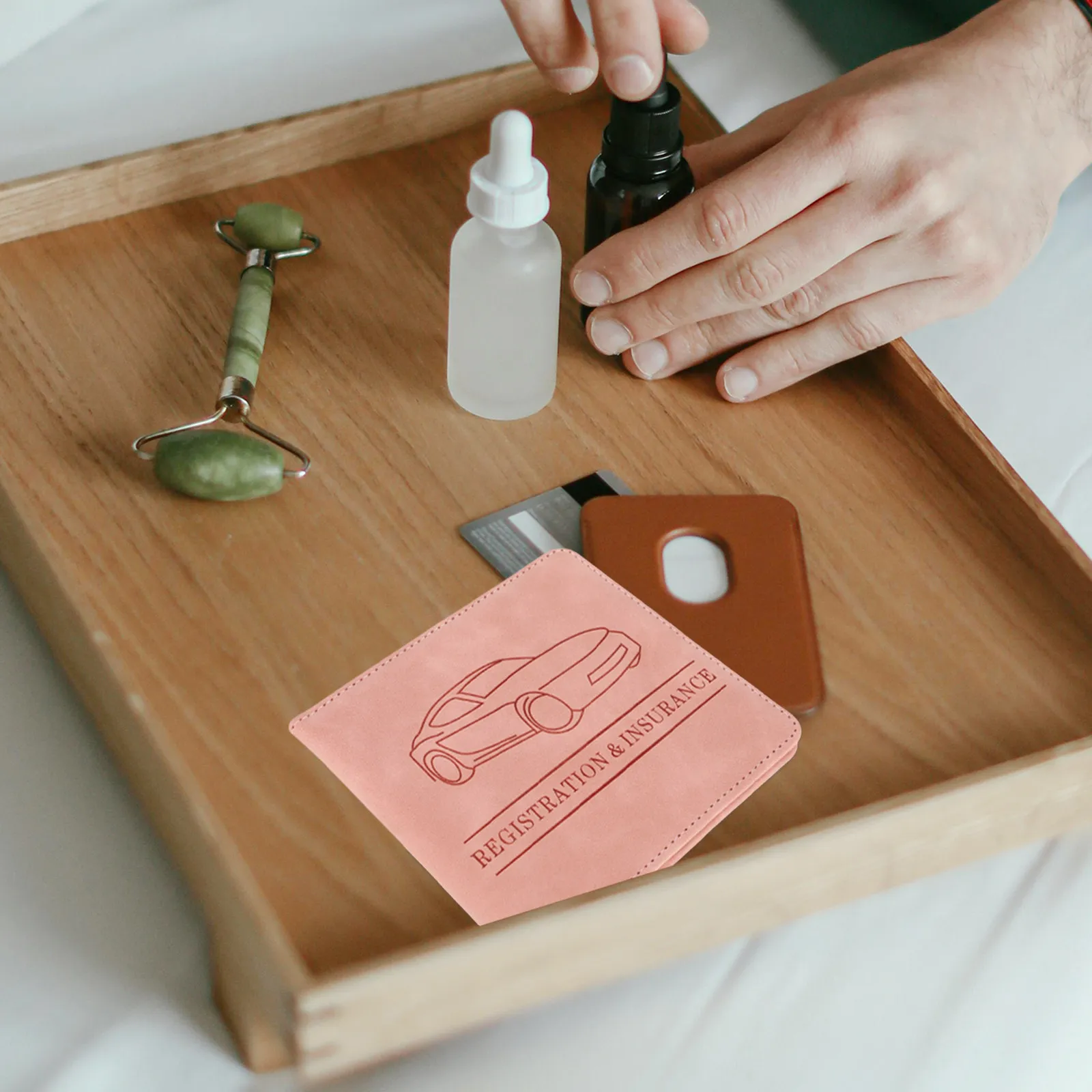 

Стильный держатель для водительских прав из ПУ-кожи, кошелек для документов, органайзер для кредитных карт, для мужчин и женщин, для автомобильных документов и страхового полиса