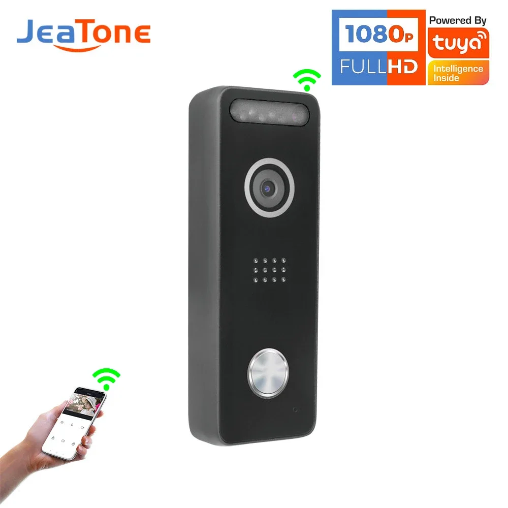 

【Tuya 1080P】WIFI Video Doorbell Connect directly to Mobile Phone Without Monitor Tuya Remote Unlock Night Vision Doorphone