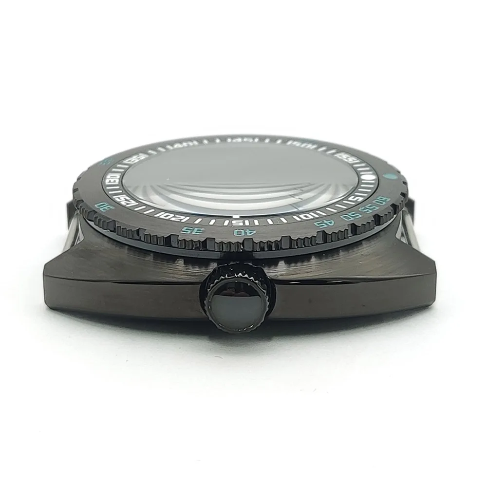 42mm Watch Case Sapphire Crystal Abalone Double Character Display 316L Case Fit NH34 NH35 NH36 NH38 NH39 NH70 NH72 Movement