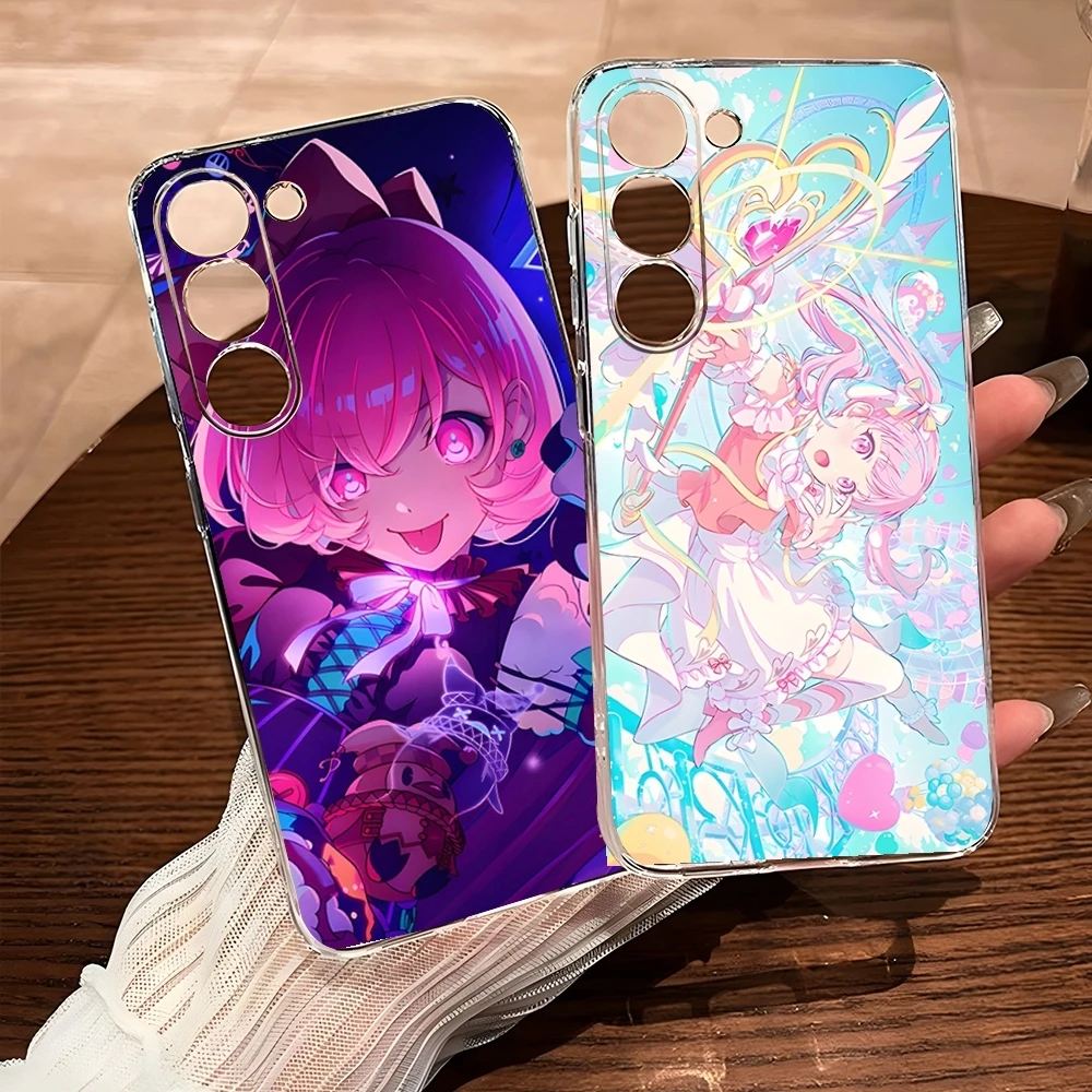 Anime Otori Emu Phone Case For Samsung S25 S24 Ultra S23 Fe S22 S20 S21 Plus Fe Ultra 5G Transparent Cover