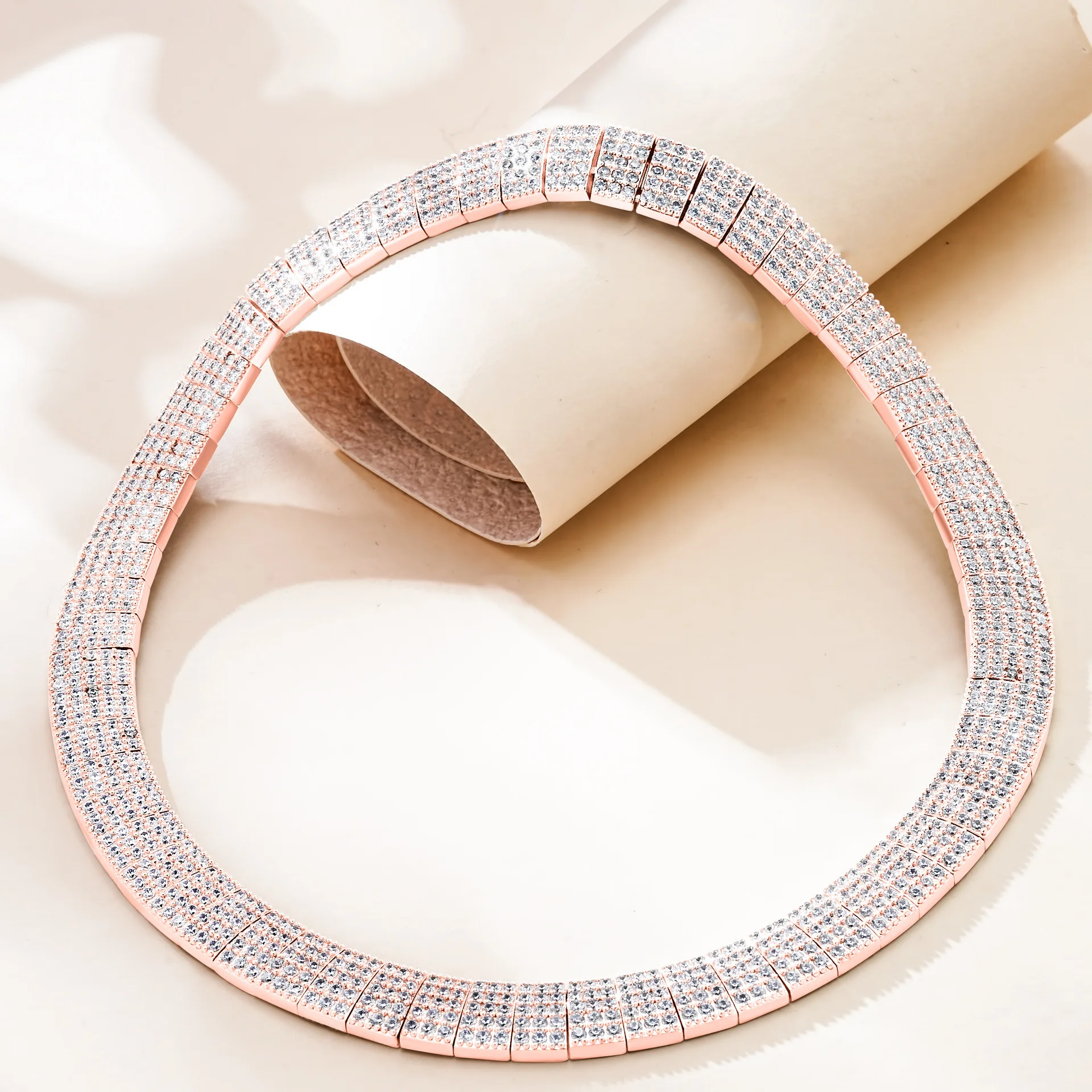 

Butterflykiss Super Luxury Full Moissanite Tennis Choker Necklace S925 Silver For Women Wedding Gift Jewelry With Certificate