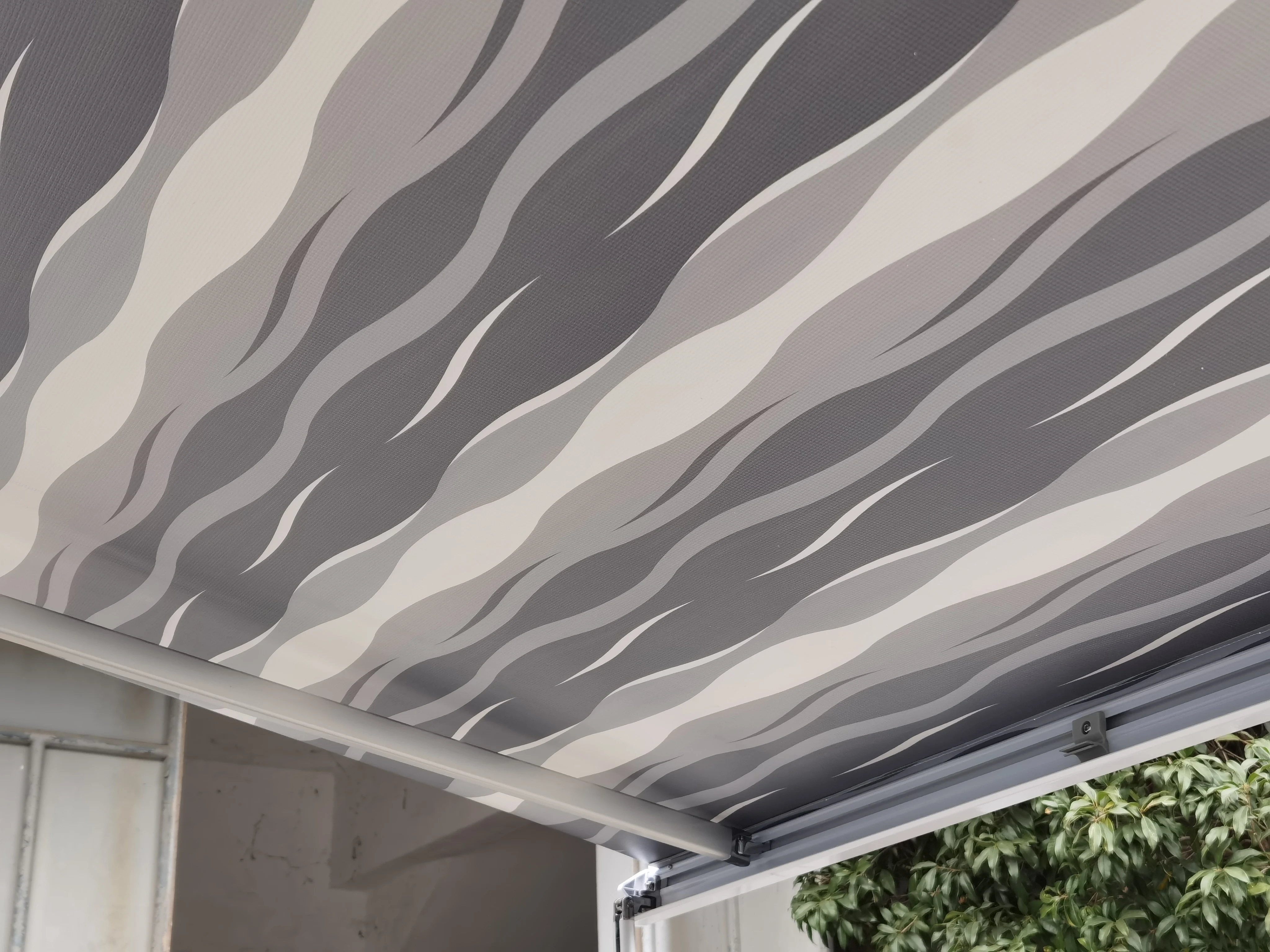 عالية الجودة النمط الأوروبي المظلة 4x2.5 متر الجانب شنت RV المظلة الشمس الظل العربة RV المظلة